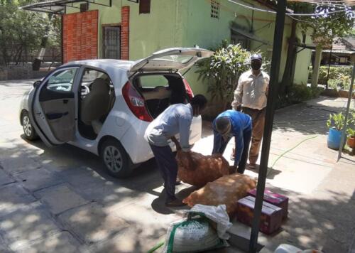 Food Grains Donation at Nivara Vrudhashram During Covid19_2